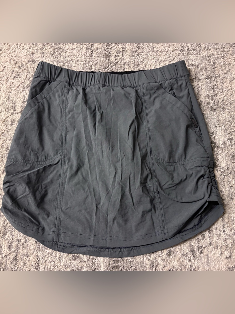 Prana Women's Grey Athletic Koen Skort with Elastic Waist